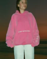 Dandy words of affirmation oversized lux hoodie in vintage washed pink